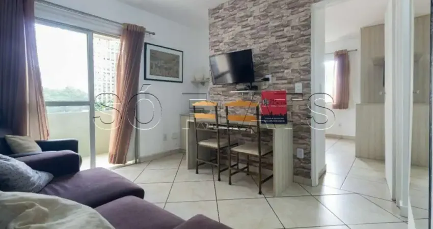 Apto no Plaza Concord disponível locação com 51m² próximo da Av. Brigadeiro Luís Antônio.