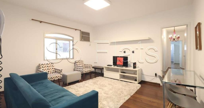 Apto no Augusta Flat, contendo 100m², 2 dorm e 1 vaga nos Jardins, disponível para locação.