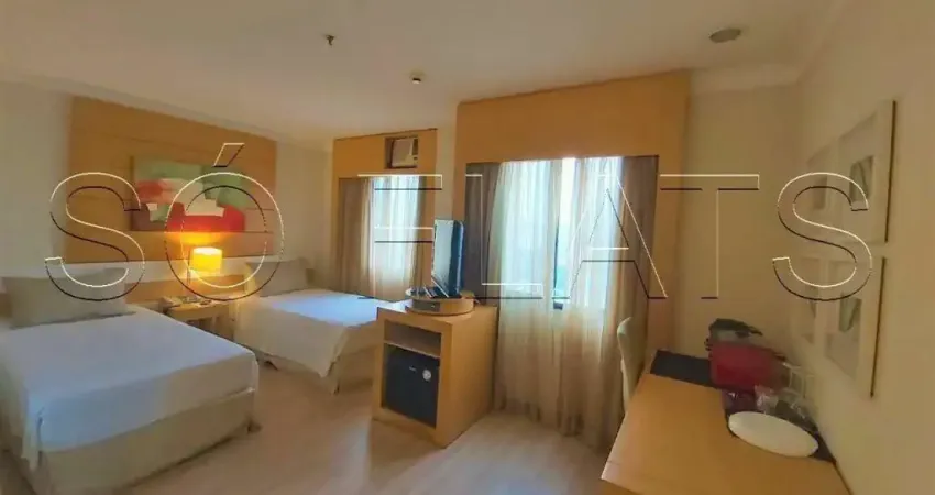 Flat disponível para locação no nobile hotels, perfeito para quem quer ter fácil acesso ao aeroporto