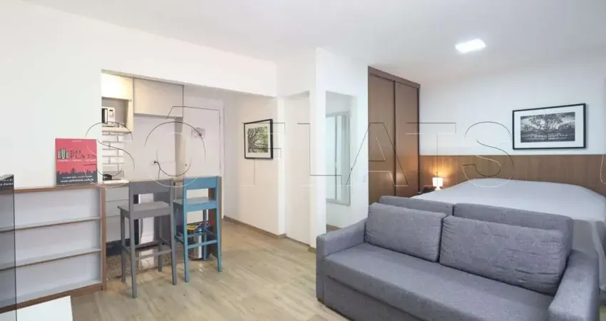 Flat no new citi com 33m² e 1 dorm disponível para locação no itaim bibi prox. da av. nove de julho.