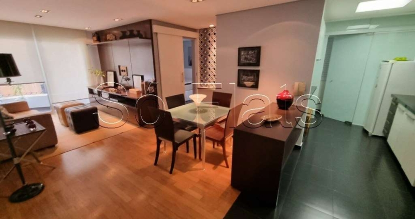 Flat no Saint Thomas disponível para locação com 1 dorm e 1 vaga ao lado da Avenida Brigadeiro.