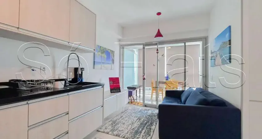 Residencial River One, apto disponível locação com 35m², 1 dormitório e 1 vaga no Butantã.