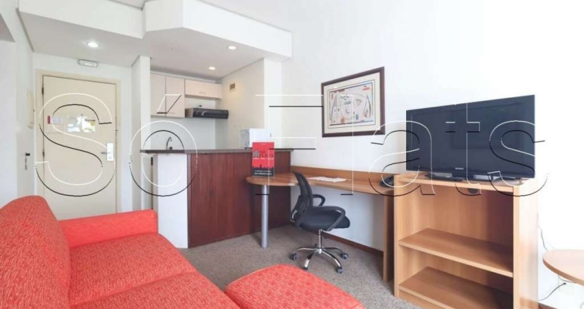 Flat no Space Valley disponível para locação com 36m², 1 dormitório e 1 vaga de garagem