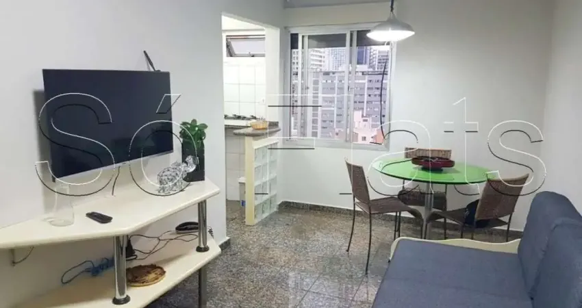 Apartamento no São Paulo Suíte Service disponível para locação 35m², 1 dormitório e 1 vaga.
