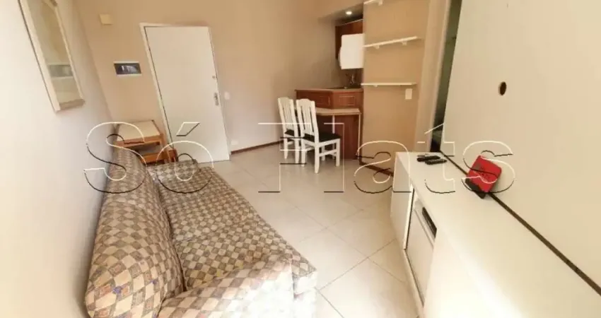 Apto no stagium studio contendo 35m², 1 dorm e 1 vaga no jardim paulista, disponível para locação.