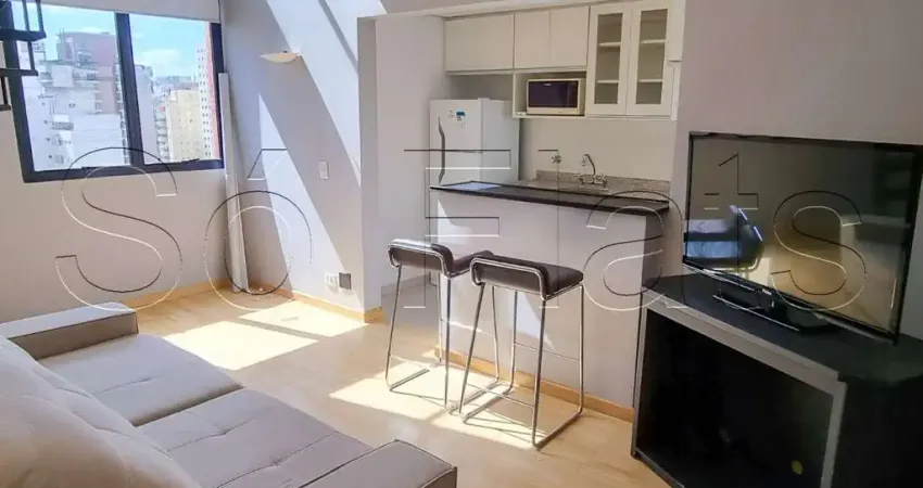 Duplex York, flat disponível para locação com 43m², 01 dormitório e 01 vaga.