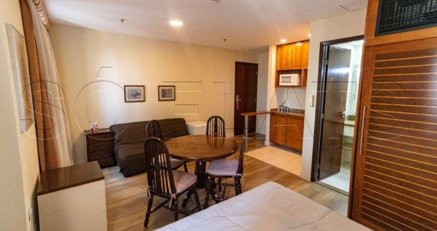 Flat Wyndham São Paulo Paulista disponível para venda com 27m², 1 dormitório e 1 vaga de garagem