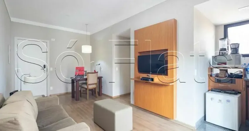 Apto no opera disponível para locação contendo 42m², 1 dormitório e 1 vaga de garagem.