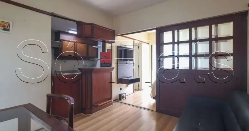 Flat no champs elysees contendo 30m², 1 dormitório e 1 vaga no centro de são paulo.