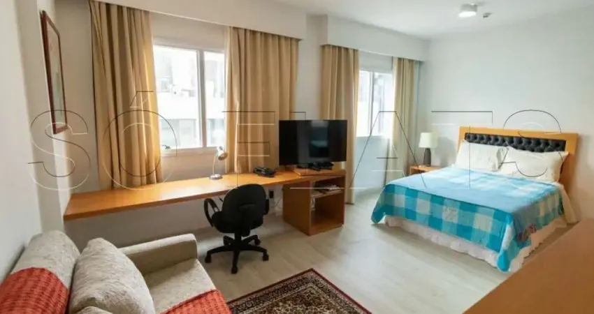 Flat comfort suites alphaville 28m² 1 dormitório 1 vaga para locação em alphaville.