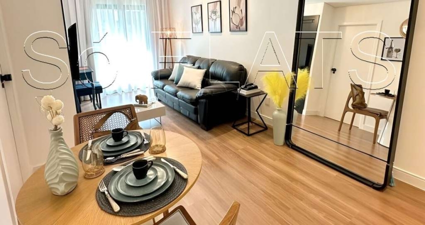 Flat Estanplaza Nações Unidas, disponível com 45m², 01 dormitório e 01 vaga de garagem