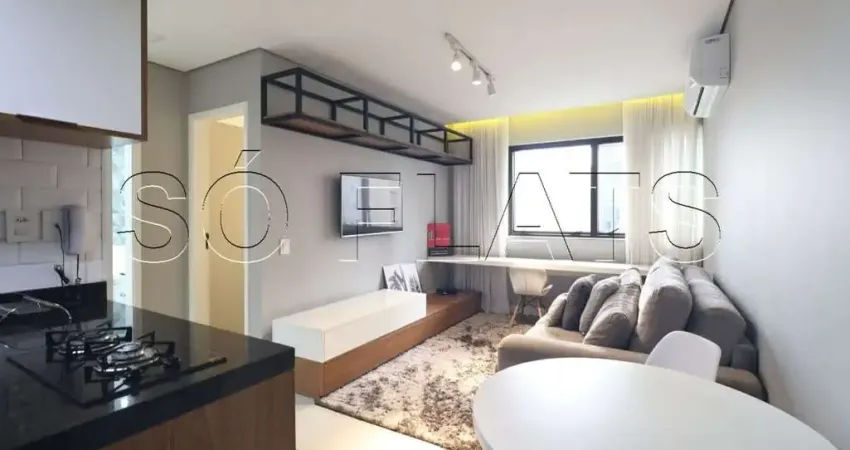 Flat no la residence paulista com 40m² e 1 dorm, disponível para locação próximo da av. paulista.