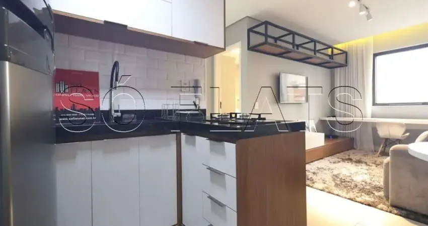 Flat no la residence paulista com 40m² e 1 dorm, disponível para locação próximo da av. paulista.