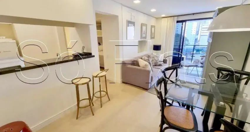 Apto para locação no saint peter 45m², 1 dormitório e 1 vaga de garagem.