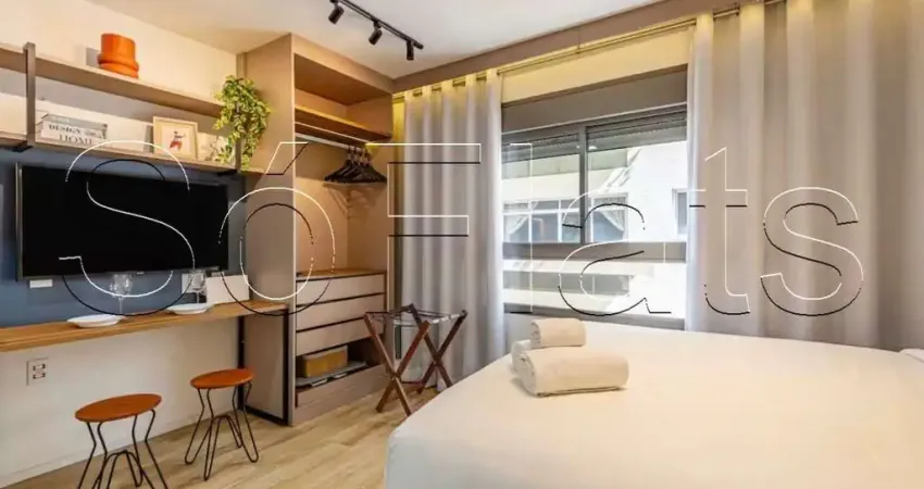 Residencial athos studios, apto disponível para locação com 21m² e 01 dormitório.