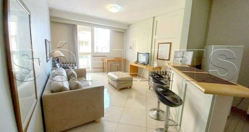 Apto no Sequoia com 56m², 1 dormitório e 1 vaga, disponível para locação em Alphaville.