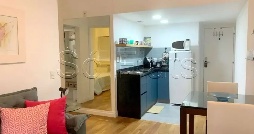 Apto no La Residence Paulista com 40m² e 1 dorm, disponível para locação próximo da Av. Paulista.