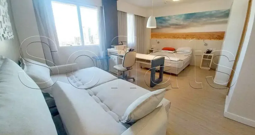 Flat no Comfort Alphaville com 28m², 1 dormitório e 1 vaga para locação com entrada imediata