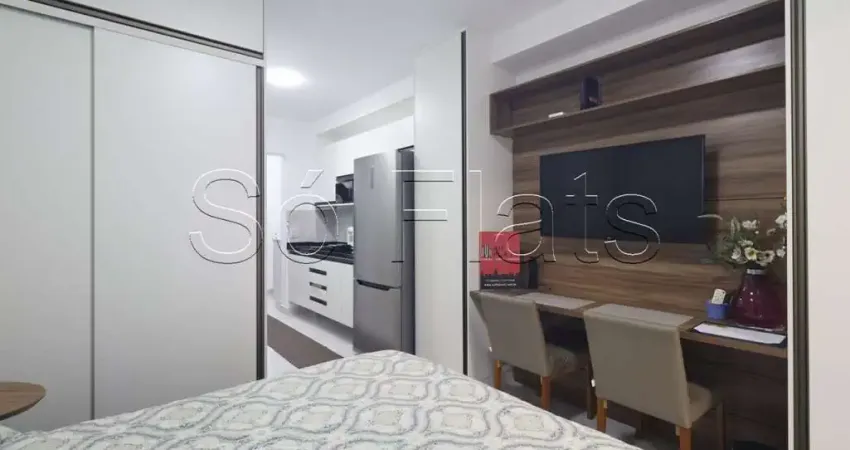 Studio no residencial z pinheiros disponível locação com 30m² e 1 vaga de garagem em pinheiros.