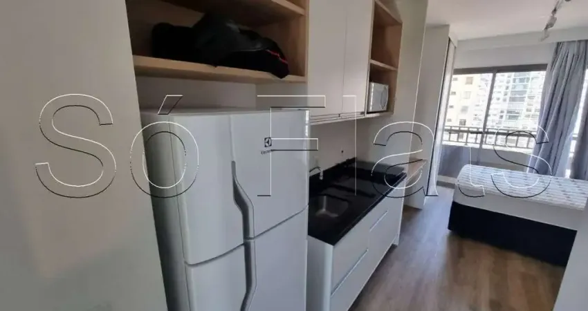 Flat disponível para locação na região central de sp totalmente mobiliado contendo 25m² e 1 dorm.