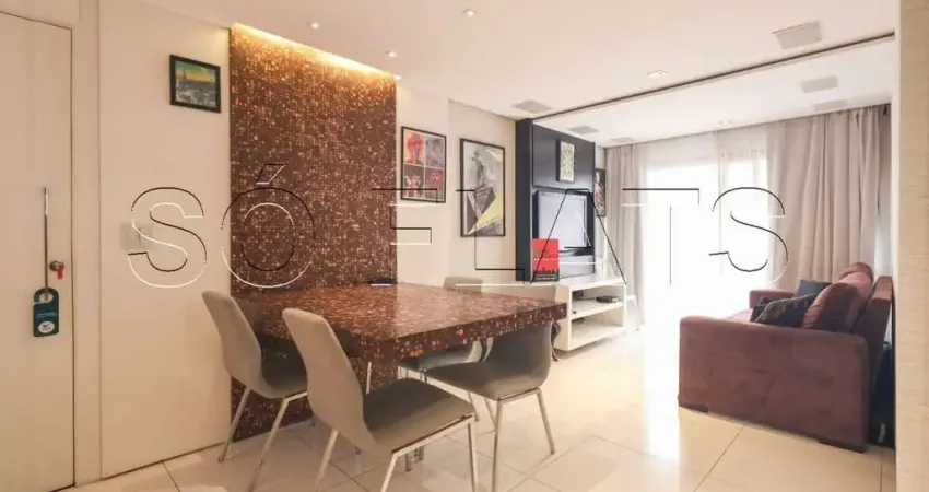 Flat estilo Junção totalmente reformado no coração da Avenida Paulista, disponível para locação.