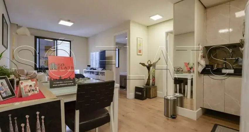 Flat adagio moema,. disponível para venda com 37m², 1 dormitório e 1 vaga de garagem