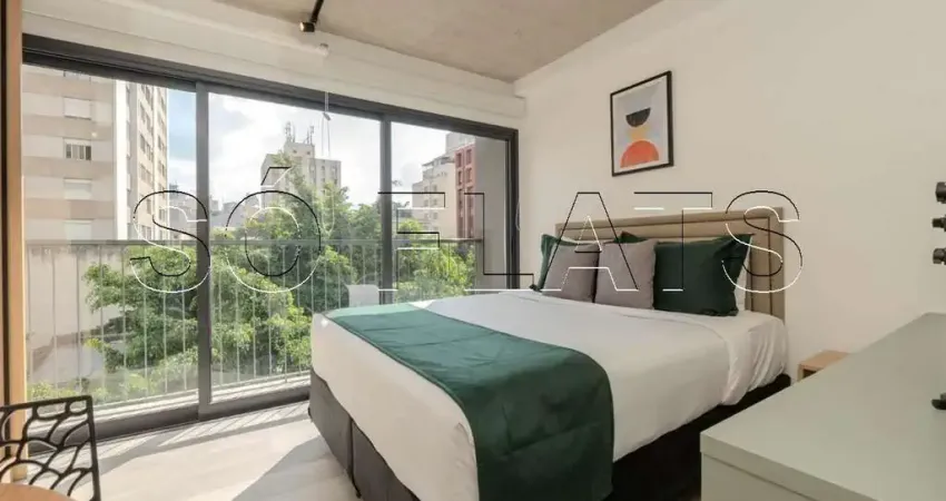 Edifício Bela Vista, studio todo mobiliado disponível para locação contendo 25m² e 1 dormitório.