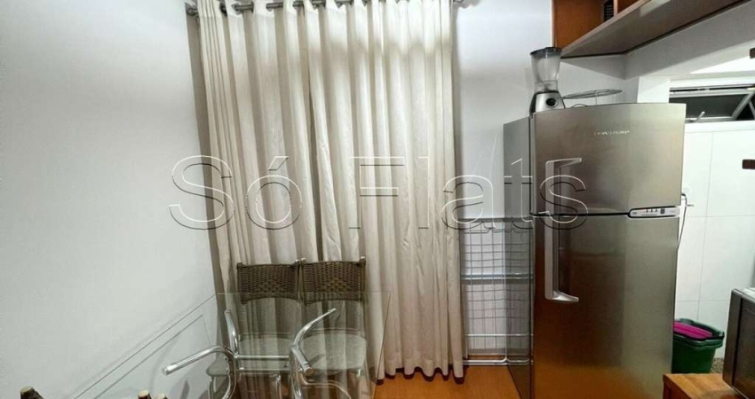 Apto no São Paulo Suíte Service disponível para locação 40m², 1 dormitório e 1 vaga de garagem.