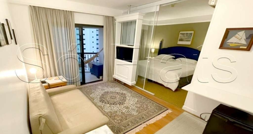 Flat Estanplaza Ibirapuera, disponível para venda com 31m², 1 dormitório e 1 vaga de garagem