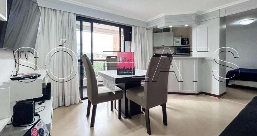 Higienópolis Classic, flat disponível para locação contendo 39m², 1 dormitório e 1 vaga de garagem.