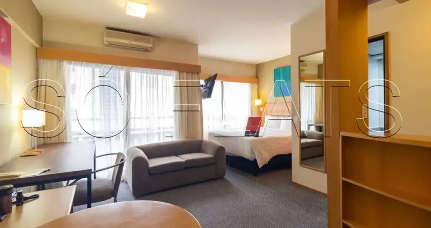 Flat com 1 quarto à venda na Alameda Santos, 85, Cerqueira César, São Paulo