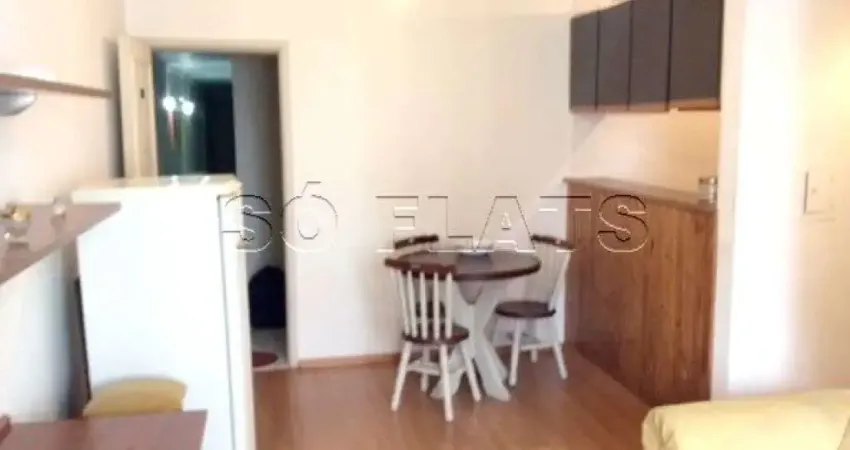 Flat com 1 quarto à venda na Avenida Rouxinol, 763, Moema, São Paulo