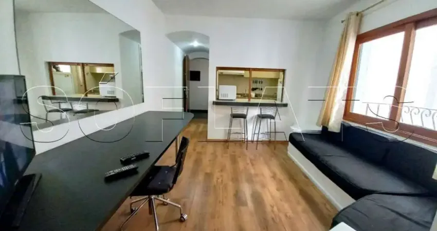 Flat no mont clair 1 dorm 43m² com vaga de garagem e lazer, disponível para locação.