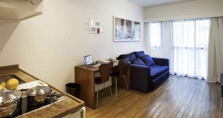 Flat Adágio Itaim 33m² 1 dormitório 1 vaga para locação com entrada imediata.
