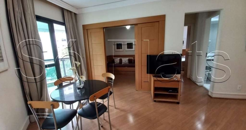 Flat com 02 dorms na região do Paraíso, próximo a Av Paulista e Shopping Patio Paulista.