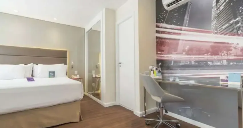 Mercure Vila Olímpia, flat totalmente mobiliado e com serviços para investimento.
