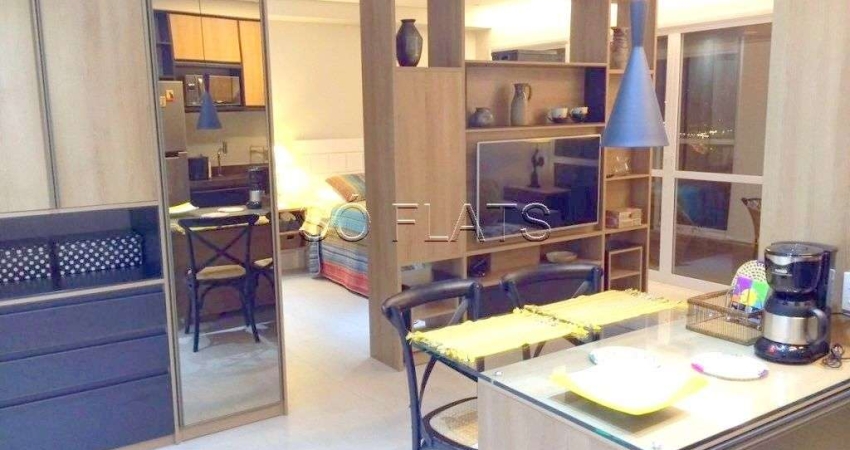 Apartamento mobiliado no Brooklin para Locação 1 dormitório 50m²