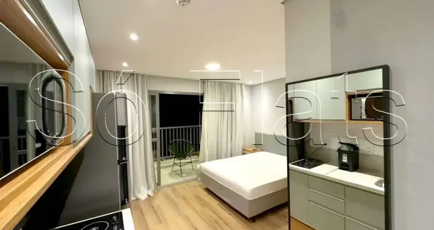 Flat no residencial atmosfera brooklin disponível para locação com 30m² e 1 dormitório