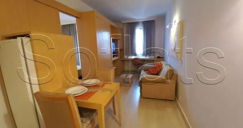 Flat em um excelente empreendimento na região do itaim para locação para entrada imediata