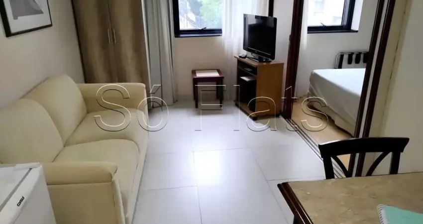Flat no Le Premier contendo 28m², 1 dormitório e 1 vaga, disponível para locação no Jardim Paulista.
