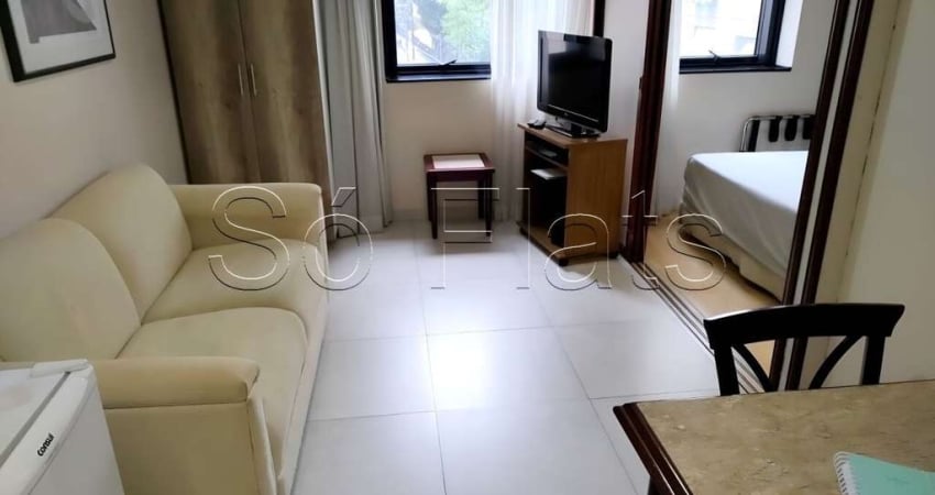 Apto no Le Premier contendo 28m², 1 dormitório e 1 vaga, disponível para locação no Jardim Paulista.