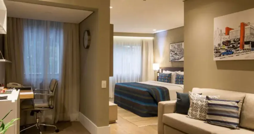 Flat Transamérica Berrini no pool para venda com 32m², 01 dorm e 01 vaga de garagem