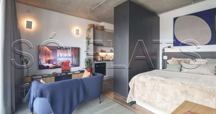 Studio Ayra Pinheiros, disponível para locação contendo 38m², 1 dormitório e 1 vaga.