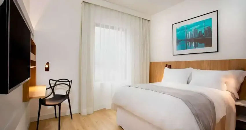 Flat tryp paraiso, apartamento disponível para venda com 17m², 1 dormitório e 1 vaga