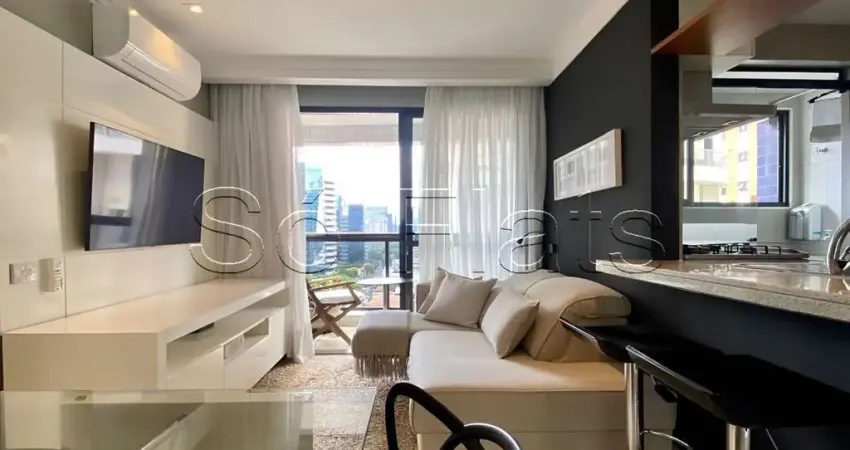 Apto completamente mobiliado para locação no bairro da vila olímpia ao lado da av hélio pellegrine.