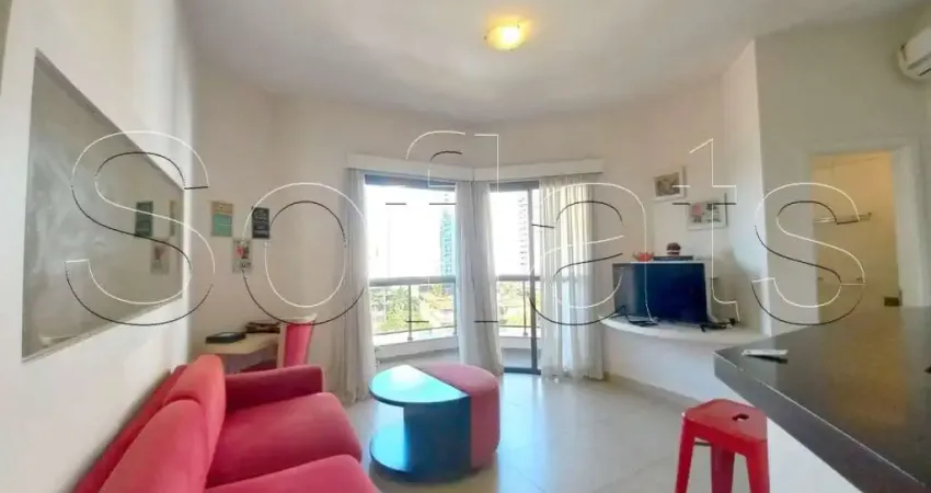 Flat montecattini no morumbi disponível para locação contendo 35m², 1 dormitório e 1 vaga.