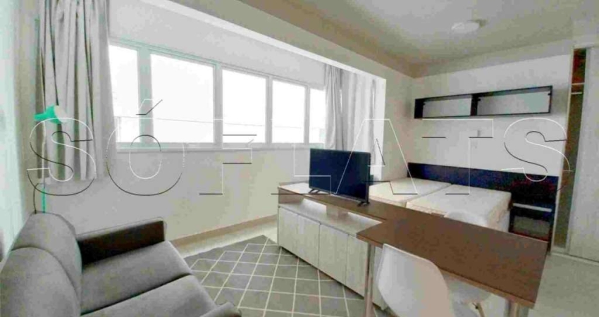 Flat Atrium Augusta 24m² 1 dormitório 1 vaga para locação nos Jardins.
