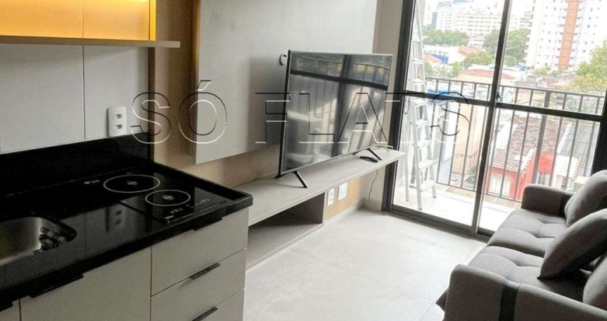 Studio Vibe Vila Olímpia, apartamento com 26m² e 1 dormitório