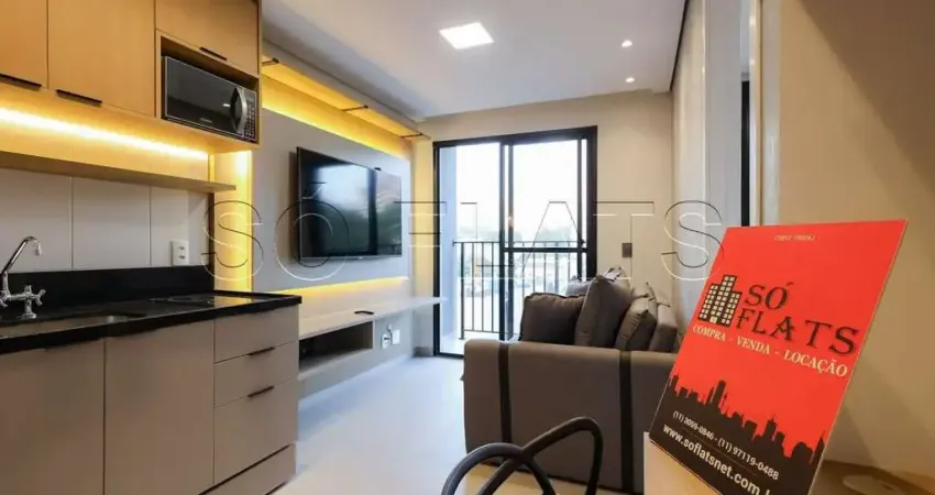 Studio Vibe Vila Olímpia, apartamento com 26m² e 1 dormitório