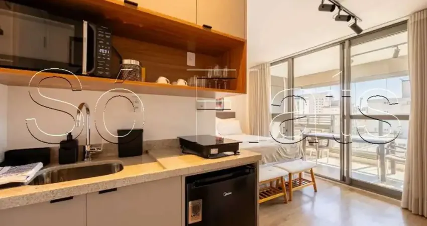 Residencial dsg itaim, flat disponível para locação com 29m² e 1 dorm ao lado da av. santo amaro.